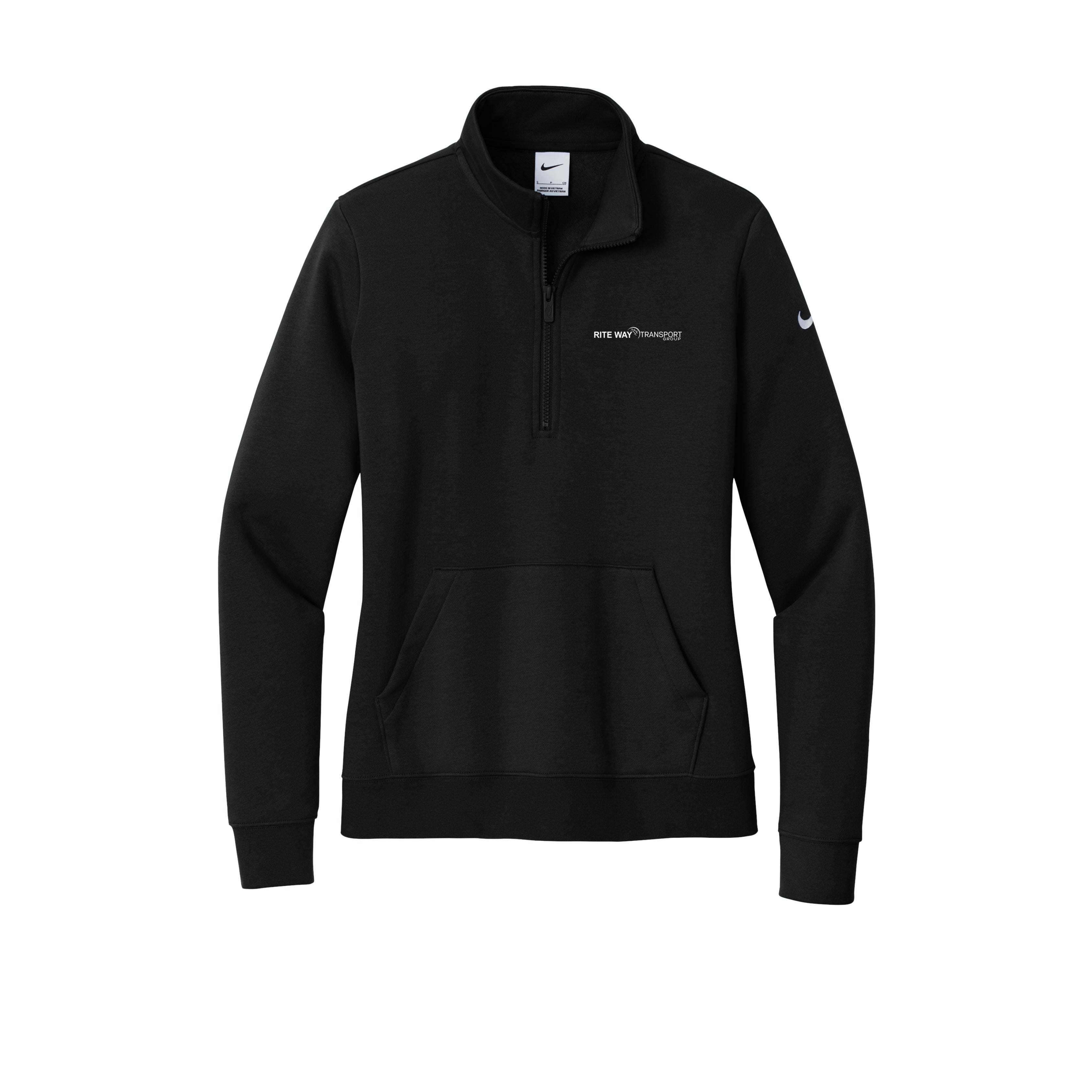 Rite Way Transport Nike Women's Club Fleece Sleeve Swoosh 1/2-Zip