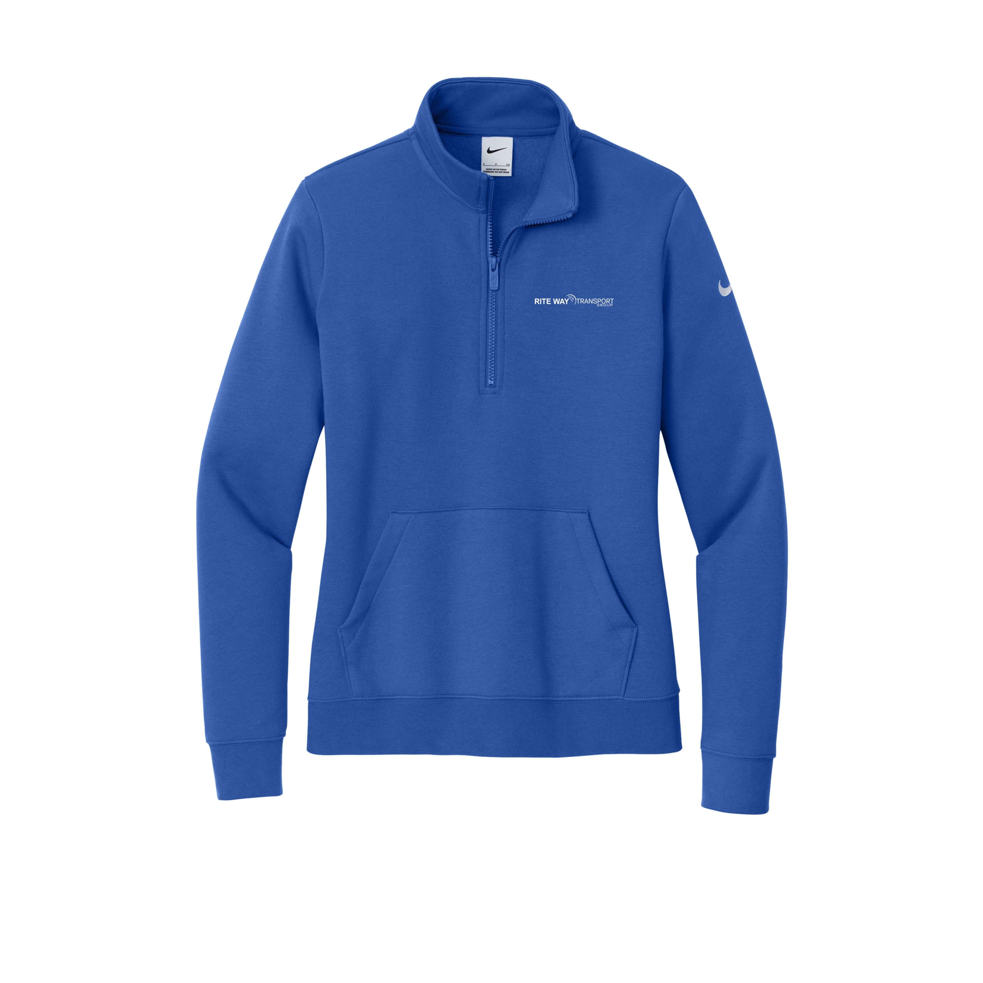 Rite Way Transport Nike Women's Club Fleece Sleeve Swoosh 1/2-Zip