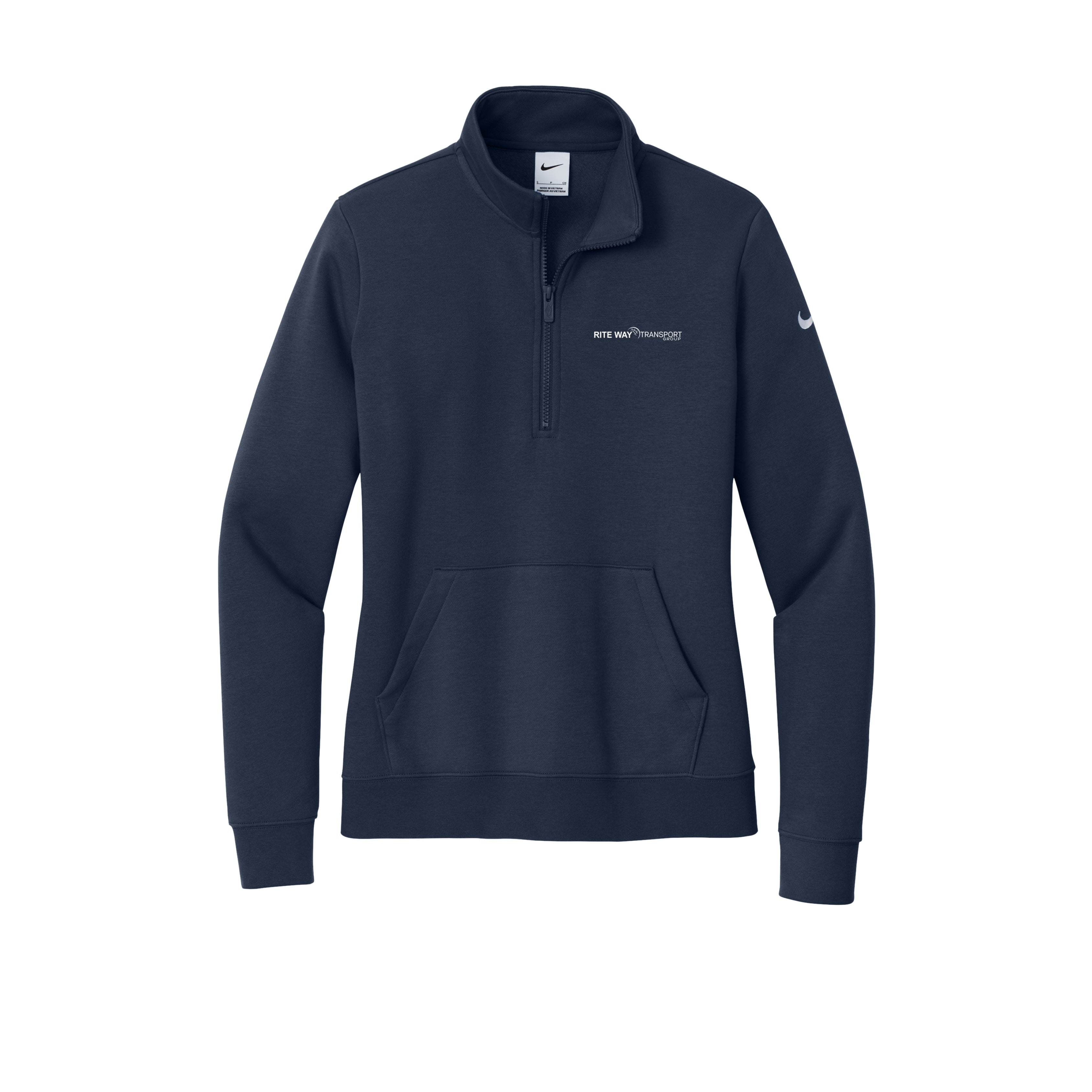 Rite Way Transport Nike Women's Club Fleece Sleeve Swoosh 1/2-Zip