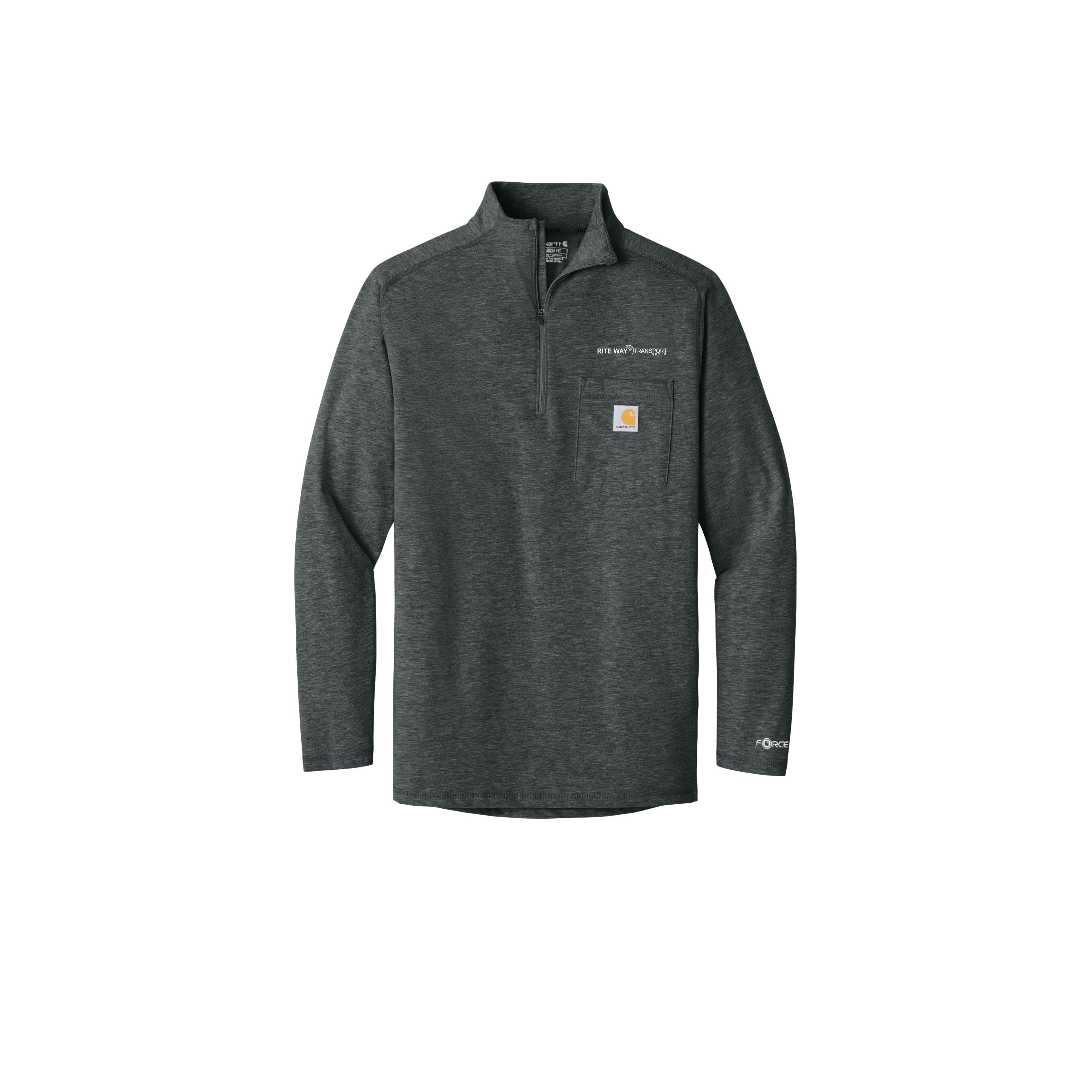 Rite Way Transport Carhartt Force® 1/4-Zip Long Sleeve T-Shirt